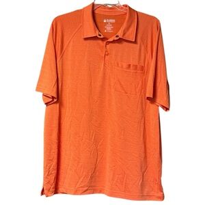 Like new! Duluth Alaskan Hardgear Airbanks performance polo shirt SZ XL Orange